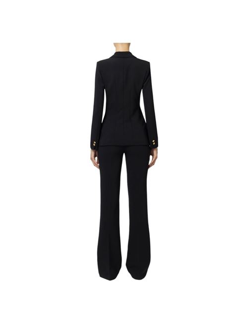 Stretch crêpe suit with fitted jacket and straight trousers ELISABETTA FRANCHI | TP00346E2.110